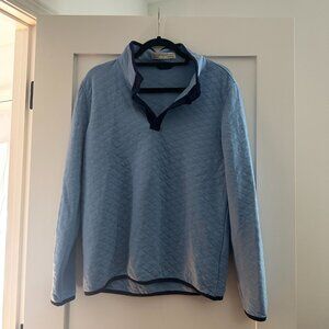 Holderness & Bourne The Sullivan Quarter-Snap Light Blue Windsor